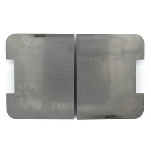 a set of smash plates designed for a weber GA, their are two halves so both pieces can fit into the base of the GA