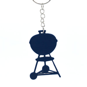 Blue weber kettle keyring