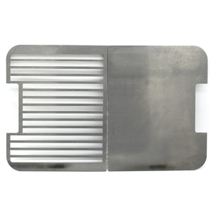 grill and smash plate combo featuring half and half set of both to suit a weber go anywhere