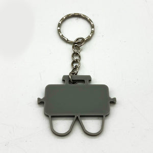 Close up shot of a Grey Weber Go Anywhere GA Keyring