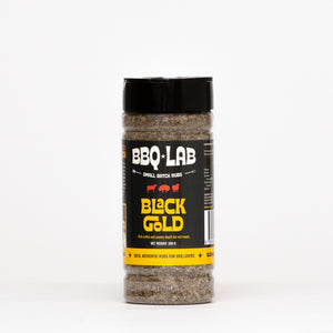 Black Gold BBQ Rub by BBQ LAB – front of pack, bold smoky coffee rub