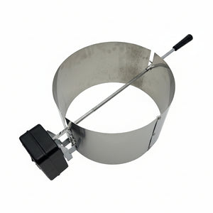 CLD Fabrication Smokey Joe 200mm Rotisserie Riser in 304 stainless steel – side profile view