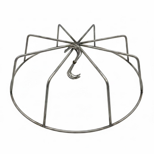 10 stainless steel BBQ hooks included with CLD Fabrication WSM rib rack – Lava Lock competitor