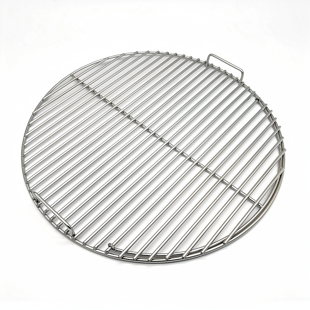 Heavy duty 6mm 304-grade stainless steel BBQ grill grate for 57cm Weber kettle – CLD Fabrication upgrade