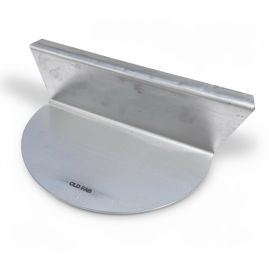CLD Fabrication 304 stainless steel offset plate for 57cm Weber kettle – separates direct and indirect cooking zones