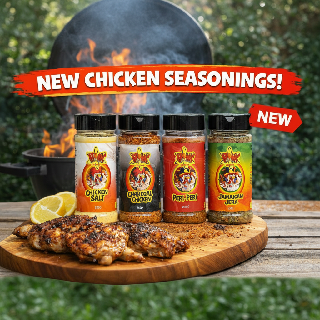 Selection of BBQ rubs and sauces personally tested by CLD Fabrication – bold flavours for serious BBQ cooks