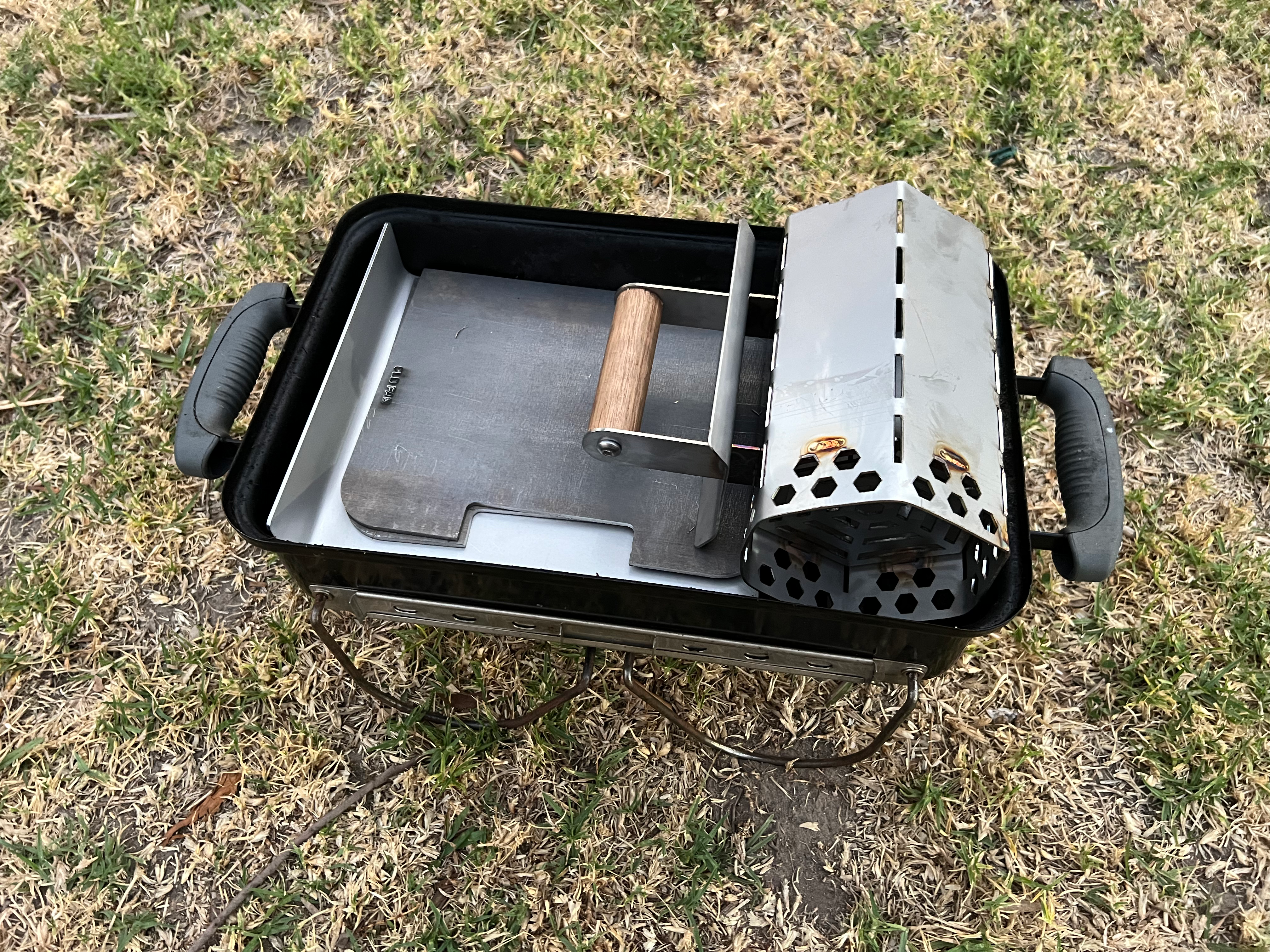 All parts shown inside a Weber GA with everything fit in the one package