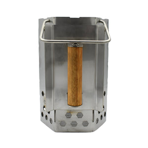 CLD Fabrication heavy duty charcoal chimney starter – 1.6mm and 2mm 304 stainless steel construction detail
