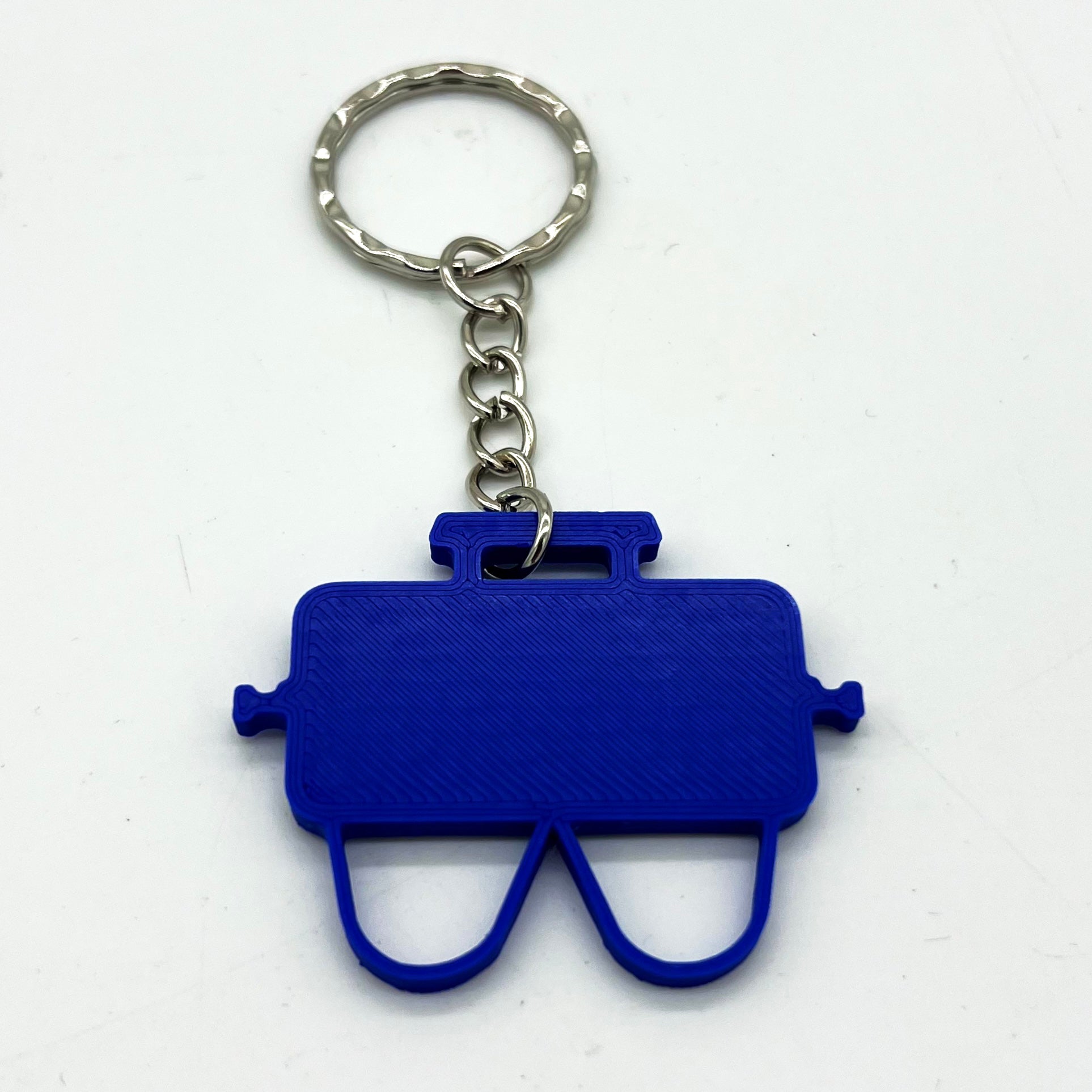 Close up shot of a Blue Weber Go Anywhere GA Keyring