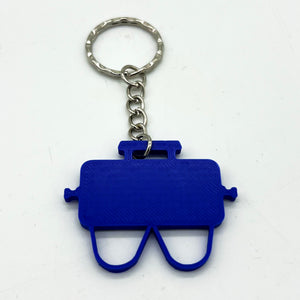 Close up shot of a Blue Weber Go Anywhere GA Keyring