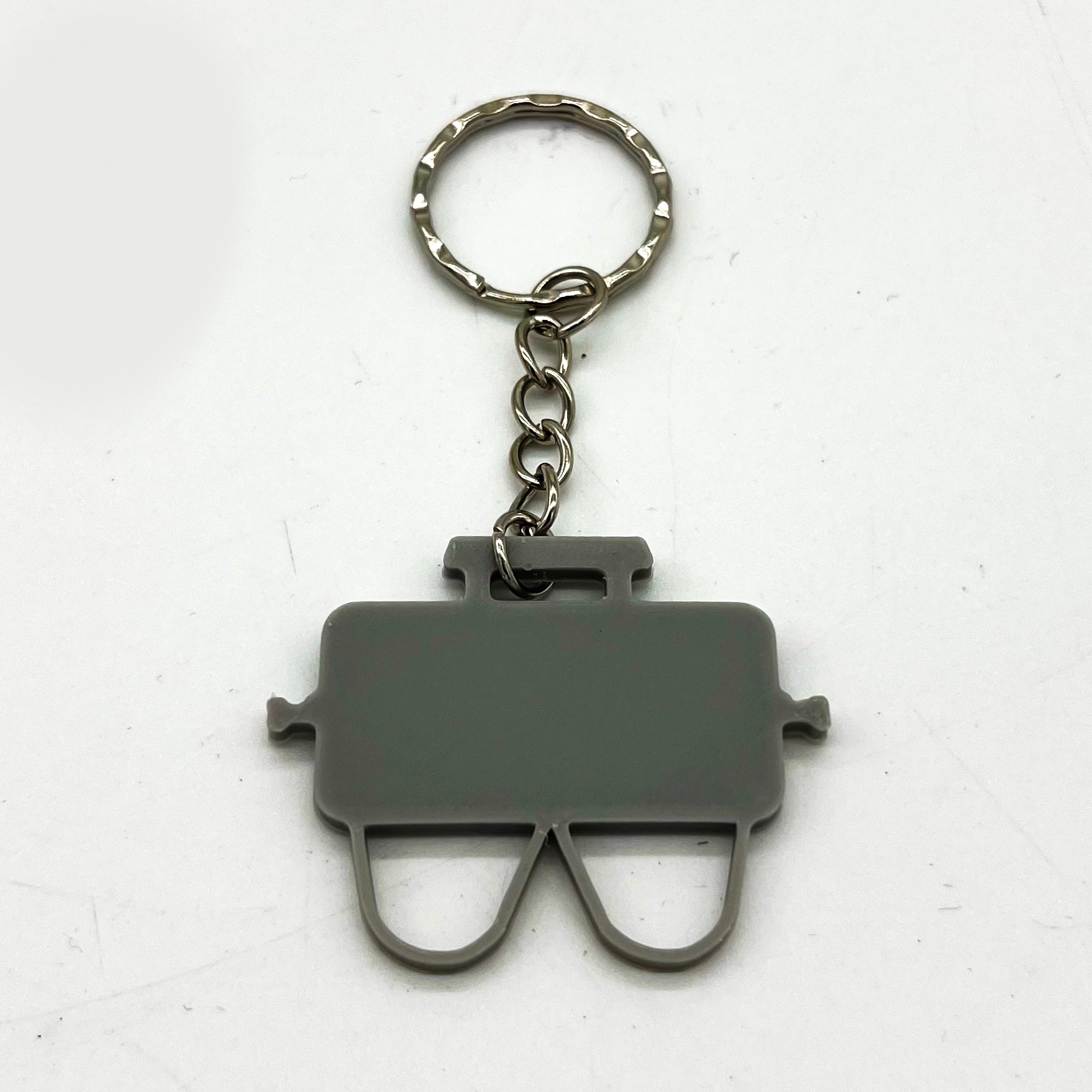 Close up shot of a Grey Weber Go Anywhere GA Keyring