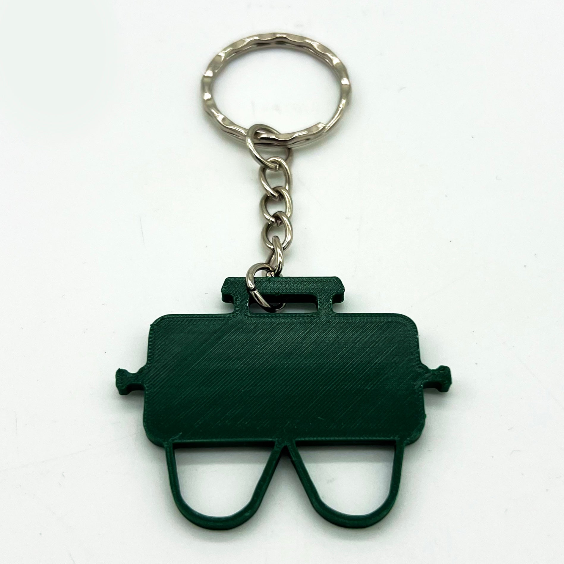 Close up shot of a Green Weber Go Anywhere GA Keyring