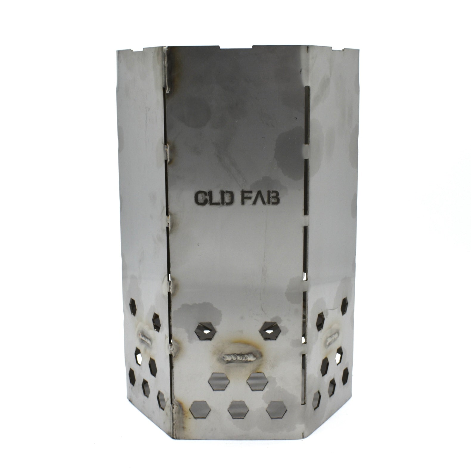 CLD Fabrication heavy duty stainless charcoal chimney starter – Tasmanian Oak handle close-up detail