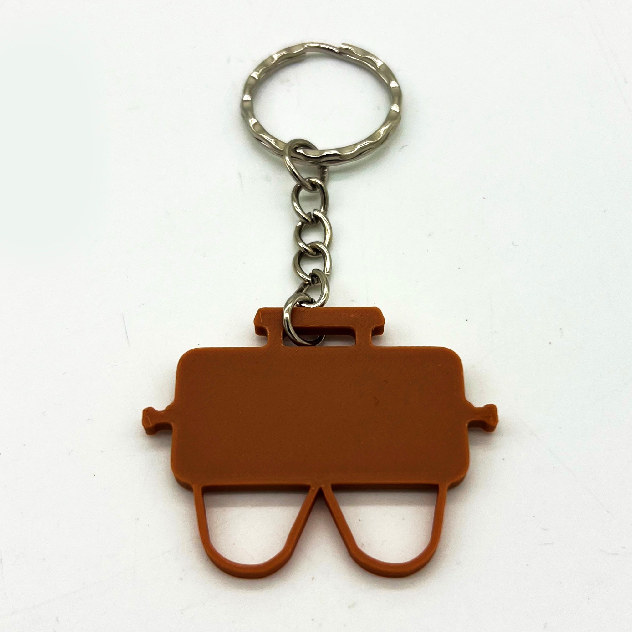 Close up shot of a Brown Weber Go Anywhere GA Keyring