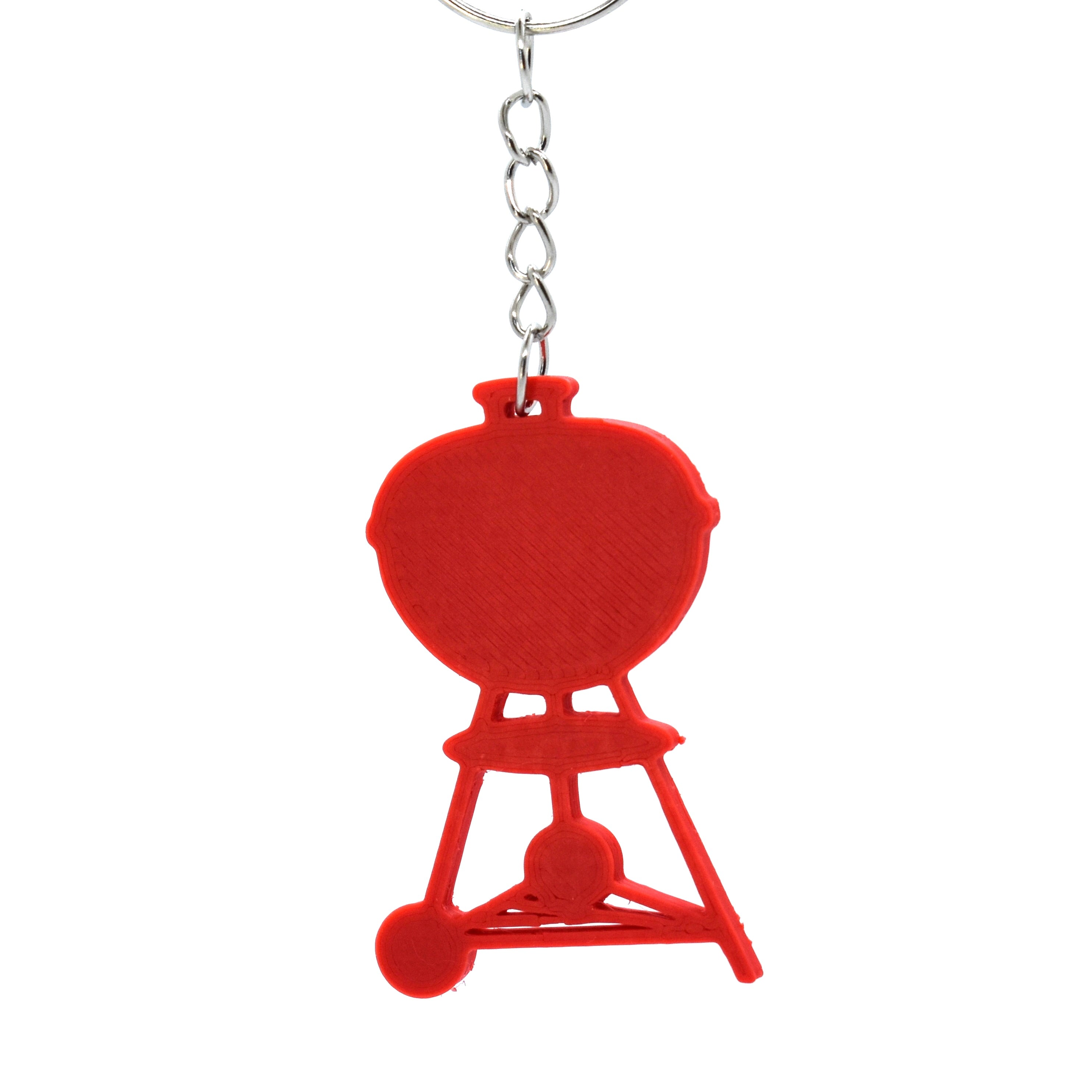 Red weber kettle keyring