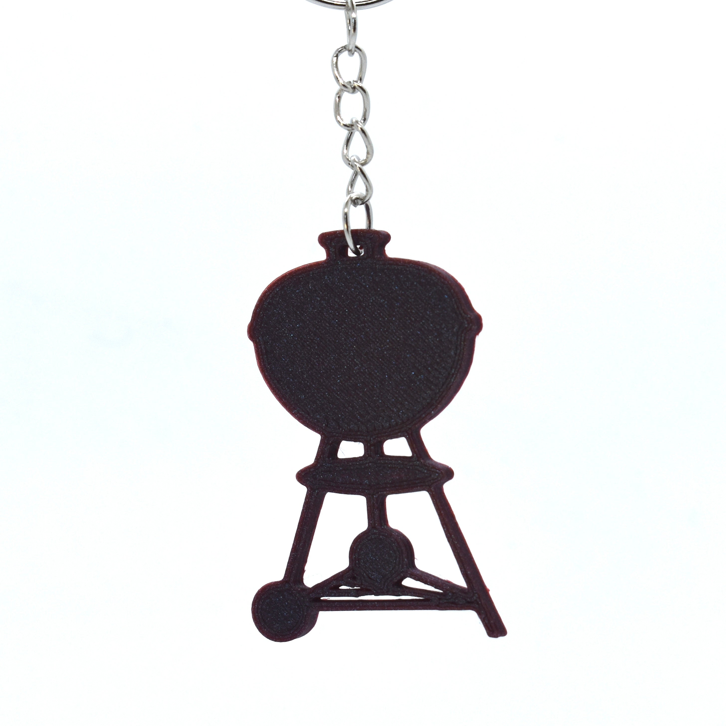 Maroon weber kettle keyring