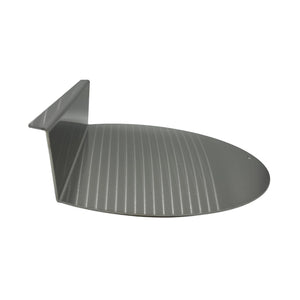 New Style 67cm weber kettle offset plate in stainless side on shot