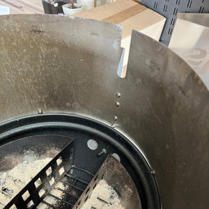CLD Fabrication 304SS riser showing temperature probe wire cut-out slot