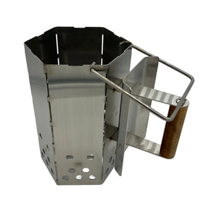 CLD Fabrication heavy duty stainless charcoal chimney starter – 304SS standard size, product shot