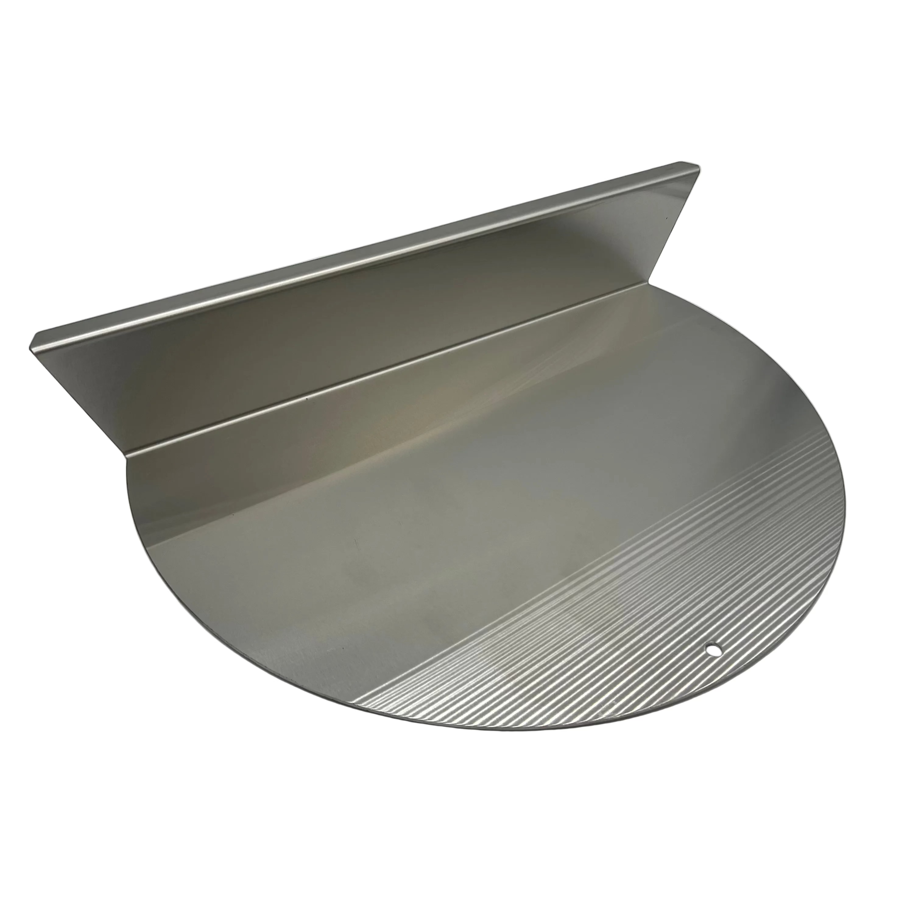 New Style 67cm weber kettle offset plate in stainless angled shot